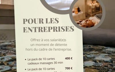 Mon offre de massages bien-être pour les entreprises à Nancy.